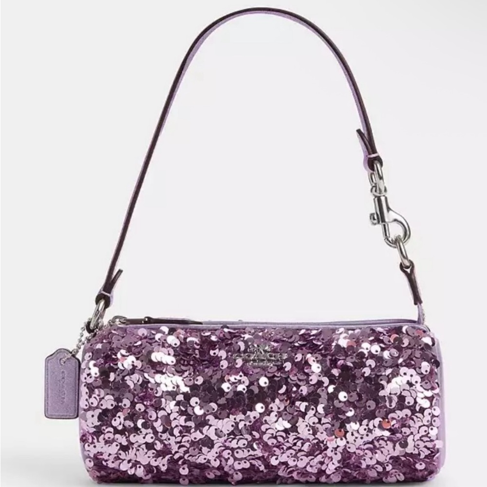 Coach Lavender Sequin Mini Bag